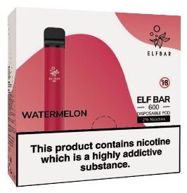 Elf Bar 600 Puffs Disposable Vape Pod (BOX OF 10)