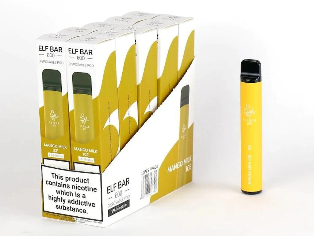 Elf Bar 600 Puffs Disposable Vape Pod (BOX OF 10)