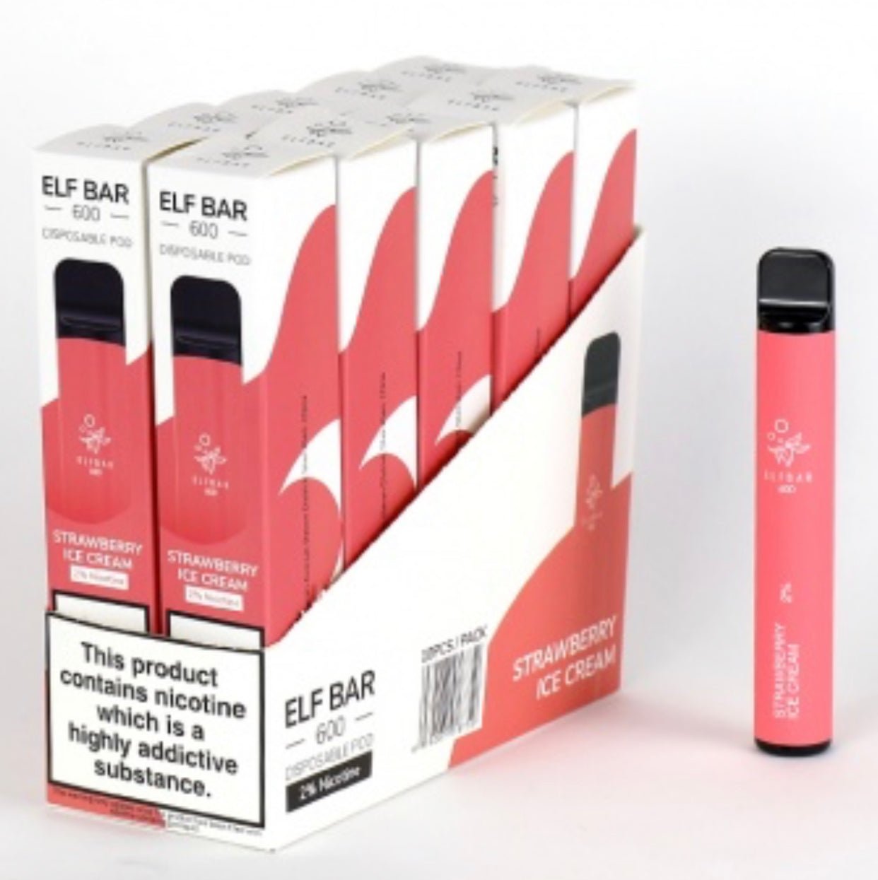 Elf Bar 600 Puffs Disposable Vape Pod (BOX OF 10)