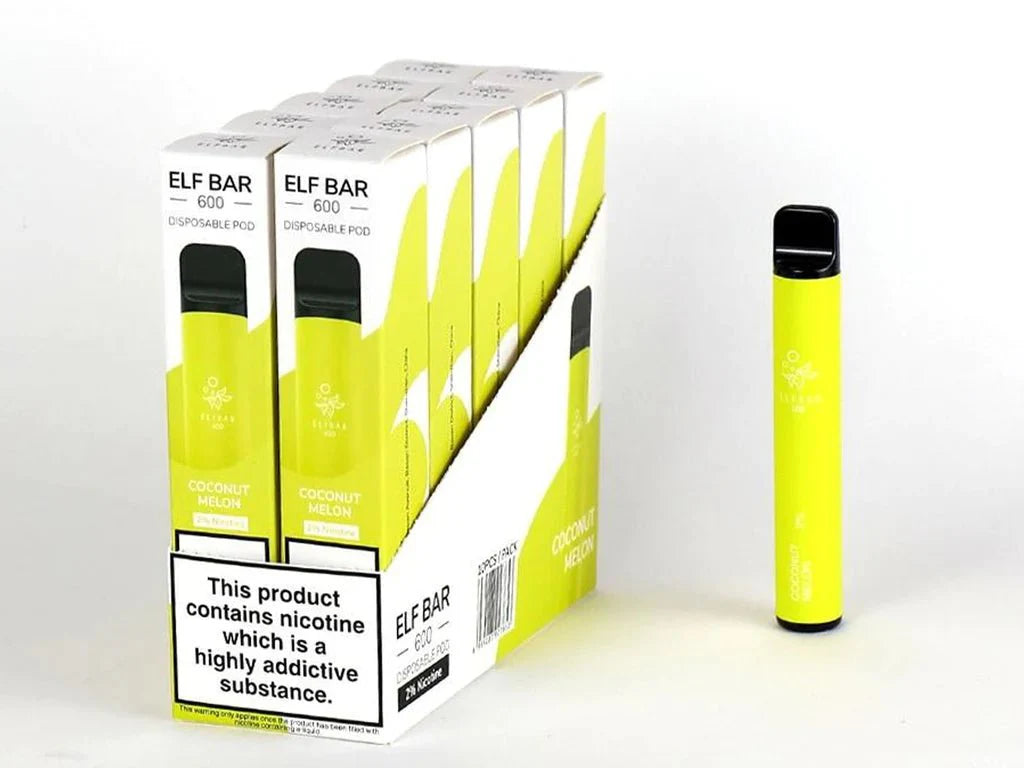 Elf Bar 600 Puffs Disposable Vape Pod (BOX OF 10)