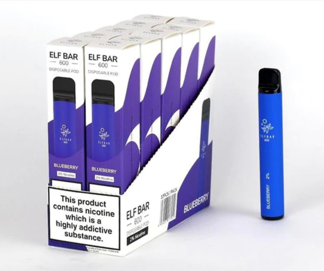 Elf Bar 600 Puffs Disposable Vape Pod (BOX OF 10)