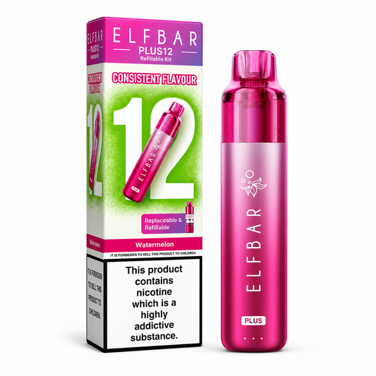 Elfbar Plus 12 Refillable Vape Kit – Compact Reusable Pod Device