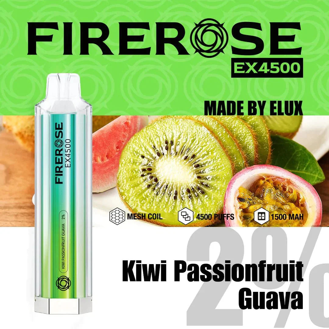 Elux Firerose EX4500 Disposable Vape Pod (BOX OF 10)