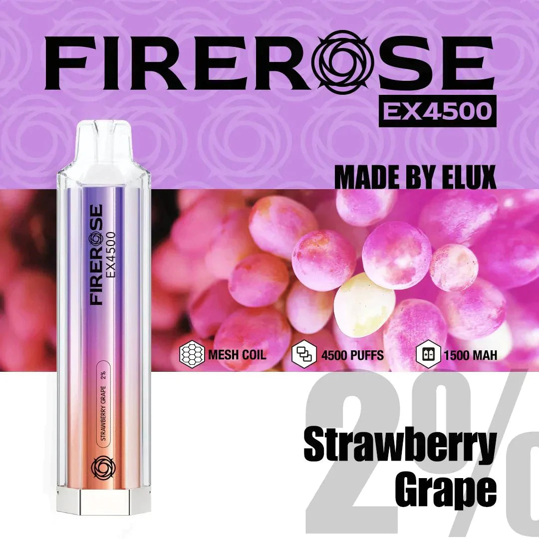 Elux Firerose EX4500 Disposable Vape Pod (BOX OF 10)