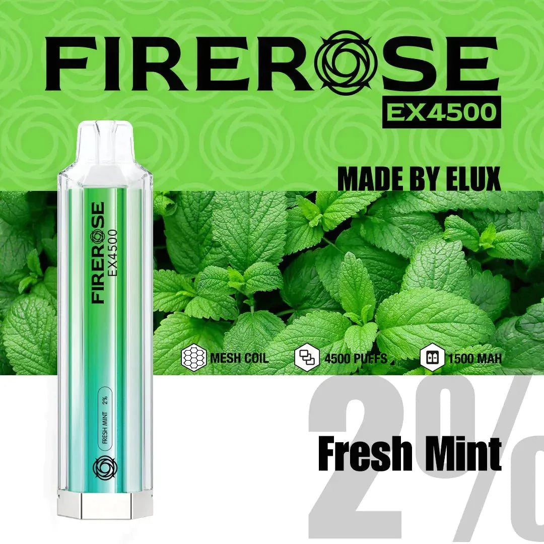 Elux Firerose EX4500 Disposable Vape Pod (BOX OF 10)