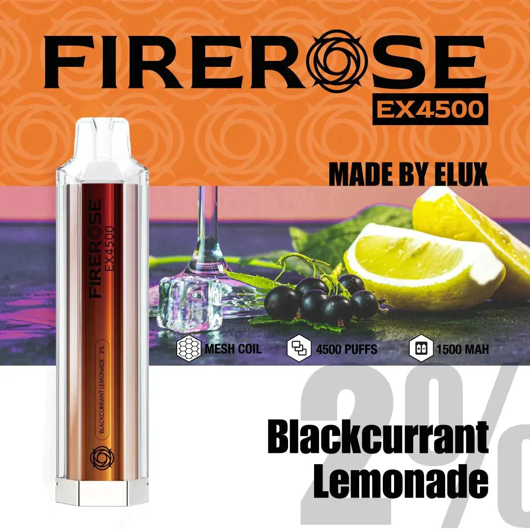 Elux Firerose EX4500 Disposable Vape Pod (BOX OF 10)