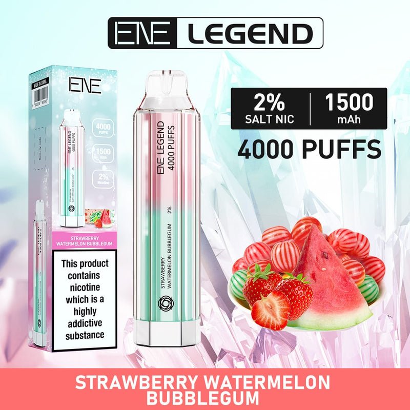 ENE Crystal Legend 4000 Disposable Vape Puff Pod (BOX OF 10)