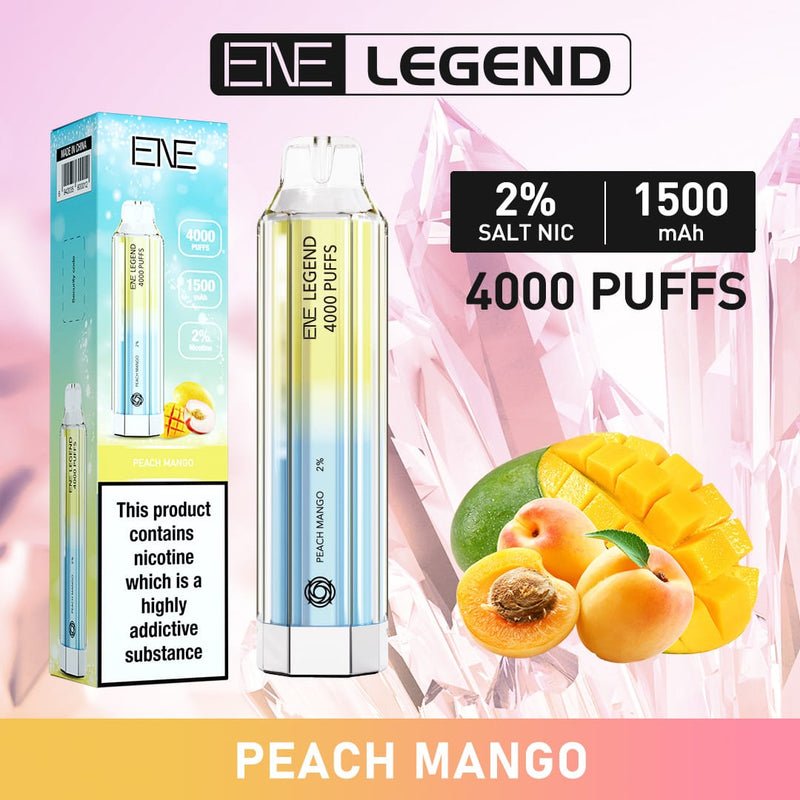 ENE Crystal Legend 4000 Disposable Vape Puff Pod (BOX OF 10)