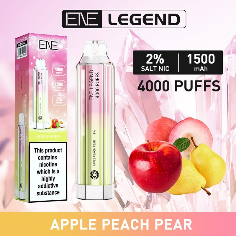 ENE Crystal Legend 4000 Disposable Vape Puff Pod (BOX OF 10)