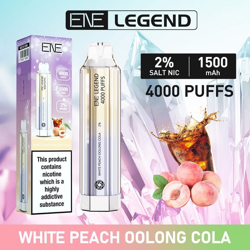 ENE Crystal Legend 4000 Disposable Vape Puff Pod (BOX OF 10)