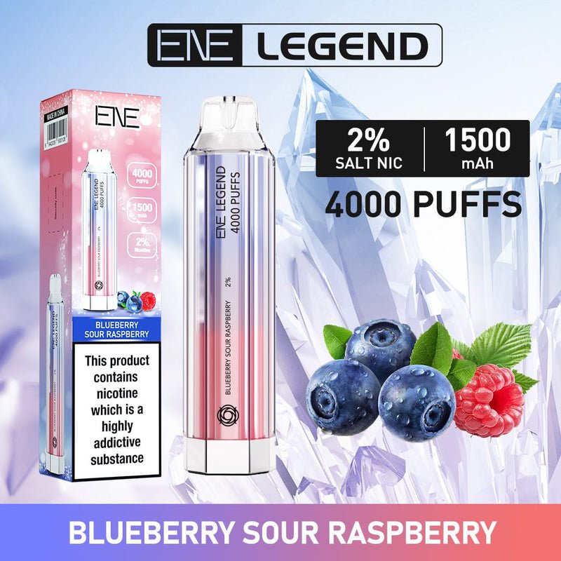 ENE Crystal Legend 4000 Disposable Vape Puff Pod (BOX OF 10)