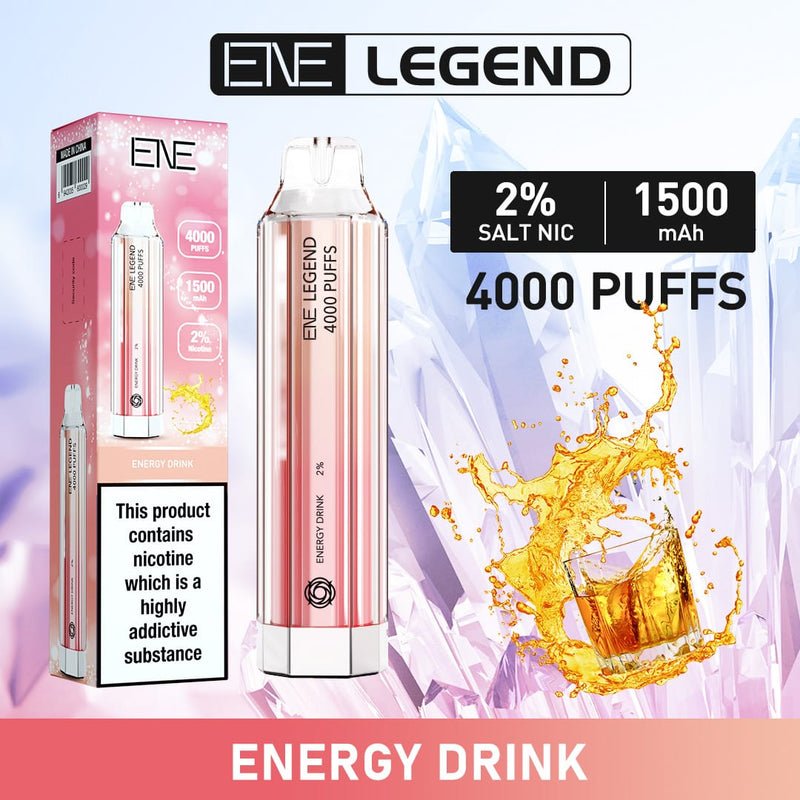 ENE Crystal Legend 4000 Disposable Vape Puff Pod (BOX OF 10)