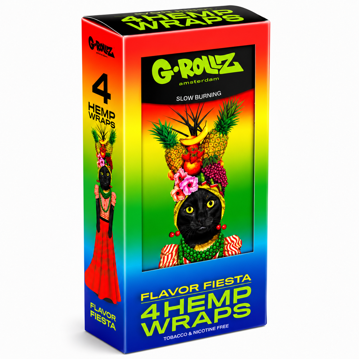 G‑Rollz Wraps Full Box of 15 Packs on a Pure White Background.