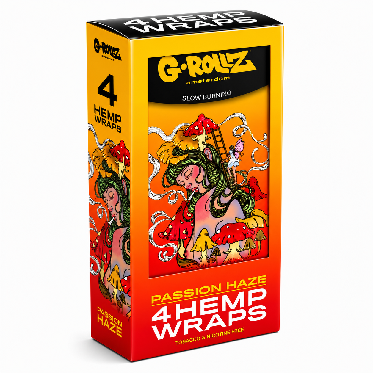 G‑Rollz Wraps Full Box of 15 Packs on a Pure White Background.