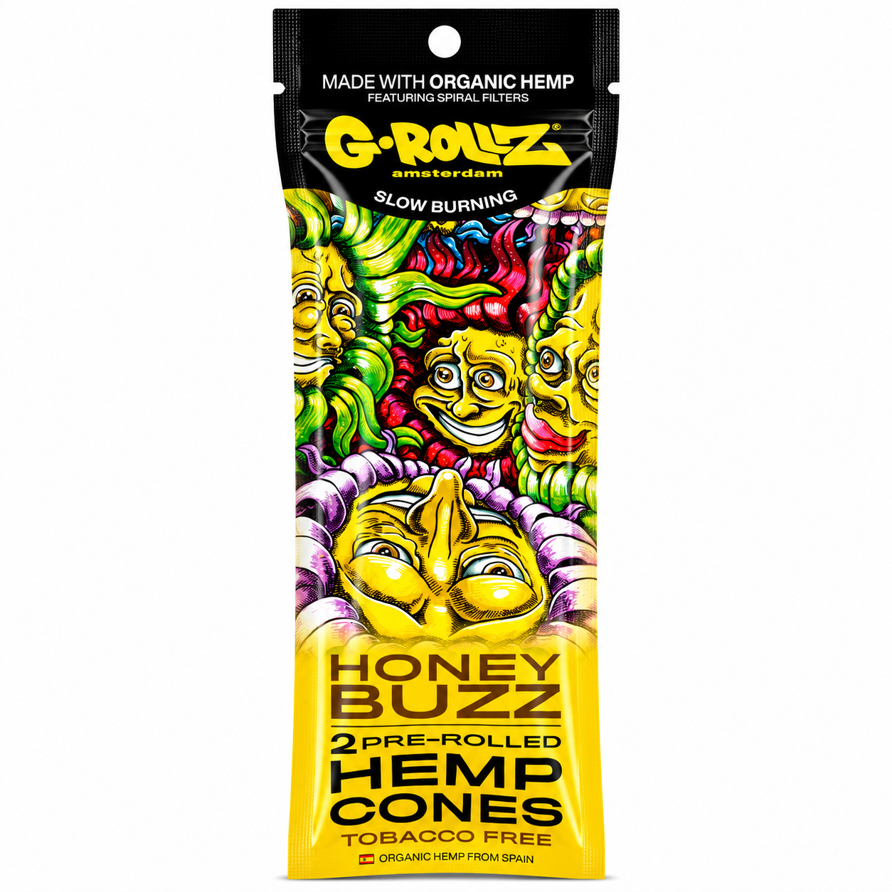 G Rollz Hemp Cones – 2‑in‑1 Pack | Natural Rolling Accessory