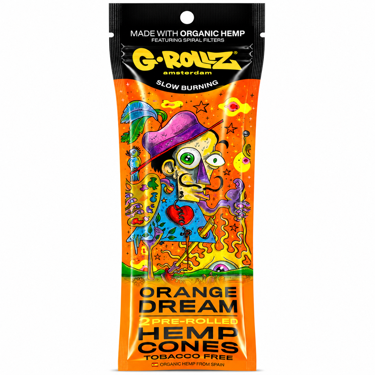 G Rollz Hemp Cones – 2‑in‑1 Pack | Natural Rolling Accessory