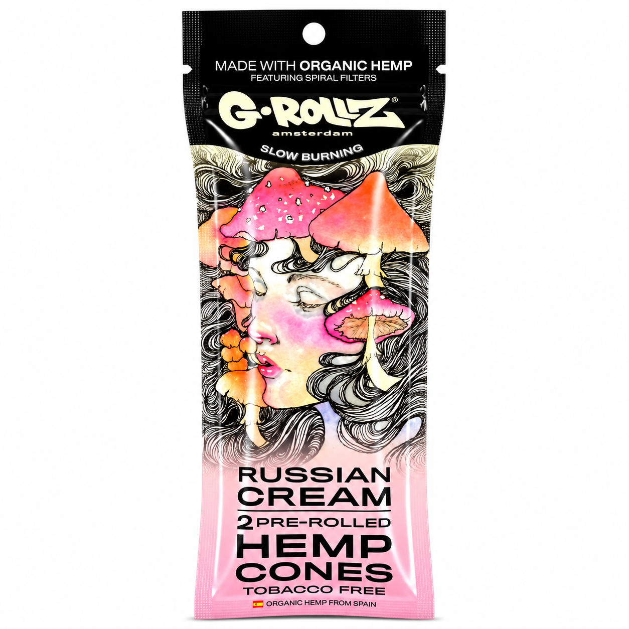 G Rollz Hemp Cones – 2‑in‑1 Pack | Natural Rolling Accessory