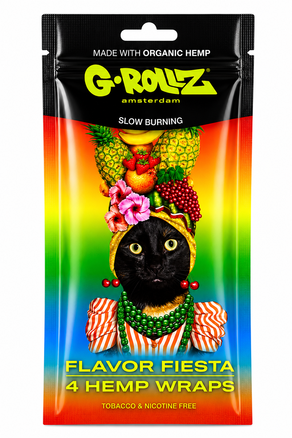 G Rollz Hemp Wraps – 4‑in‑1 Pack | Natural Rolling Accessory (Single Pack)
