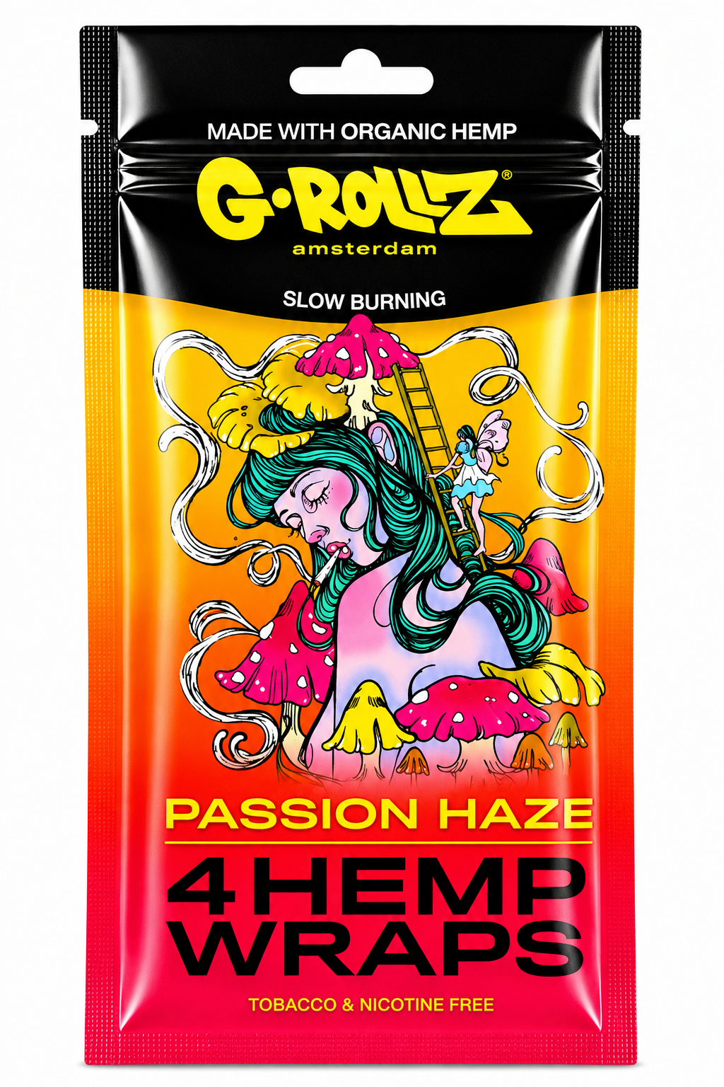 G Rollz Hemp Wraps – 4‑in‑1 Pack | Natural Rolling Accessory (Single Pack)