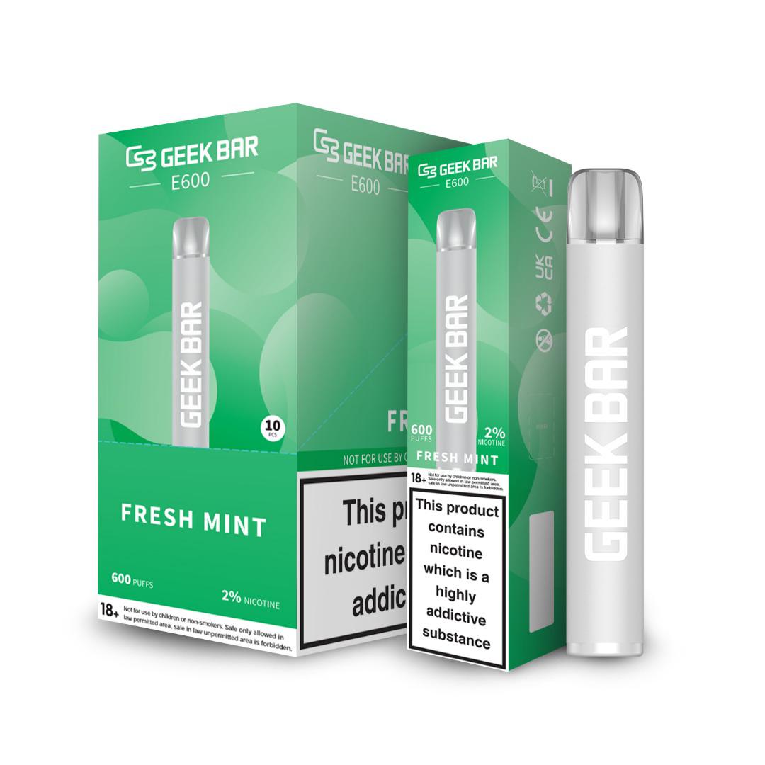 Geek Bar E600 Disposable Vape Pod (BOX OF 10)