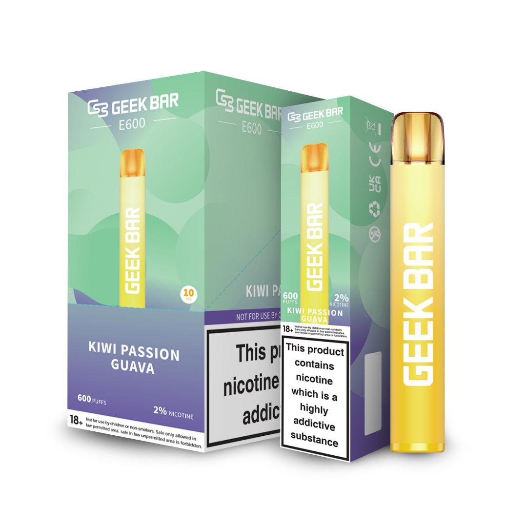 Geek Bar E600 Disposable Vape Pod (BOX OF 10)