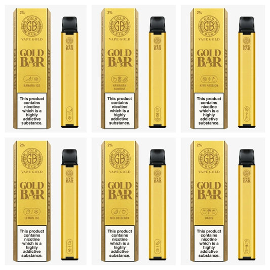 Gold Bar 600 Disposable Vape Pod (BOX OF 10)