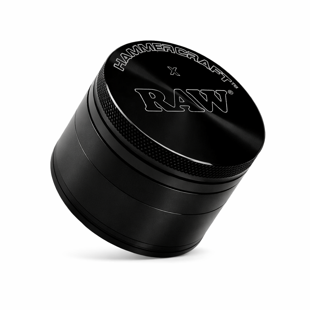 Hammercraft x RAW 4-Piece Aluminium Grinder - Premium Metal Grinder in 3 Sizes