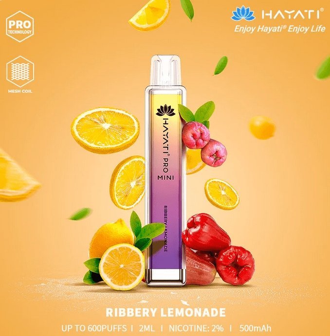 Hayati Mini Pro 600 Disposable Vape (10 Boxes) 100 Pieces