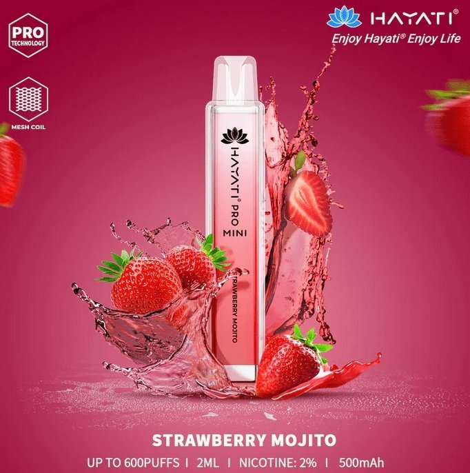 Hayati Mini Pro 600 Disposable Vape (10 Boxes) 100 Pieces