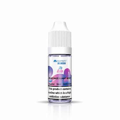 Hayati Pro Max nic salt bottle displayed on a pure white background with clear label detailing.