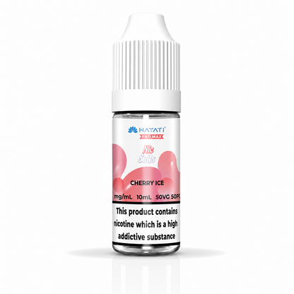 Hayati Pro Max nic salt bottle displayed on a pure white background with clear label detailing.
