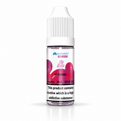 Hayati Pro Max nic salt bottle displayed on a pure white background with clear label detailing.