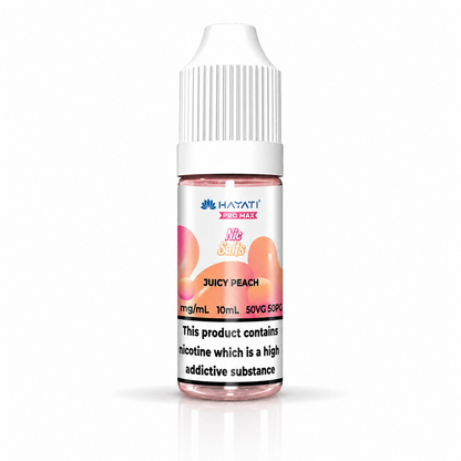 Hayati Pro Max nic salt bottle displayed on a pure white background with clear label detailing.