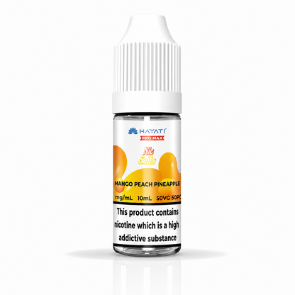 Hayati Pro Max nic salt bottle displayed on a pure white background with clear label detailing.