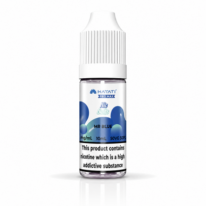 Hayati Pro Max nic salt bottle displayed on a pure white background with clear label detailing.