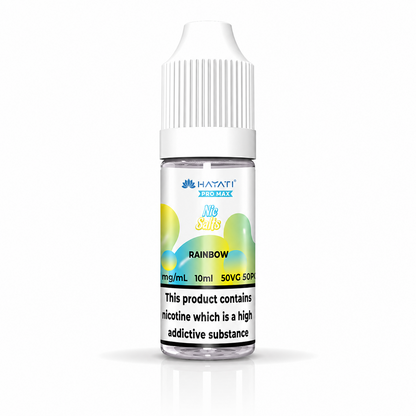 Hayati Pro Max nic salt bottle displayed on a pure white background with clear label detailing.