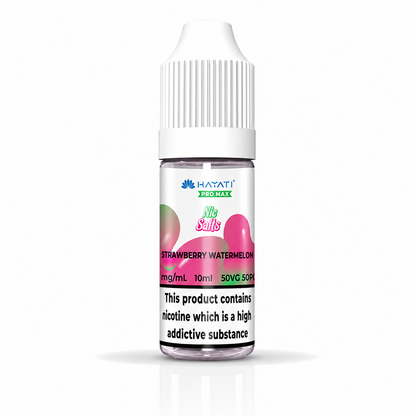 Hayati Pro Max nic salt bottle displayed on a pure white background with clear label detailing.