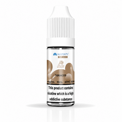 Hayati Pro Max nic salt bottle displayed on a pure white background with clear label detailing.