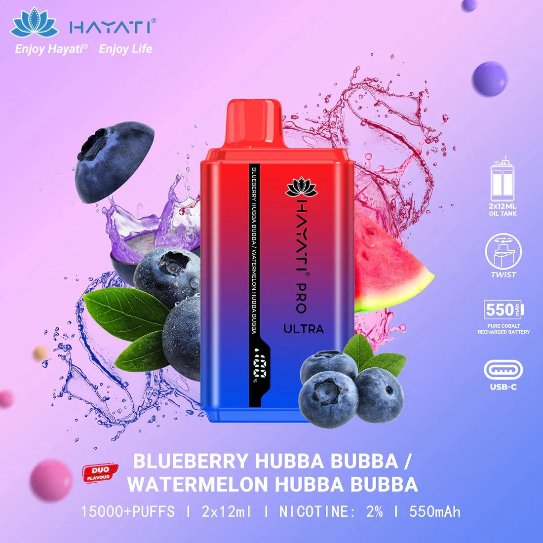 Hayati Pro Ultra 15,000 Disposable Vape (BOX OF 10)