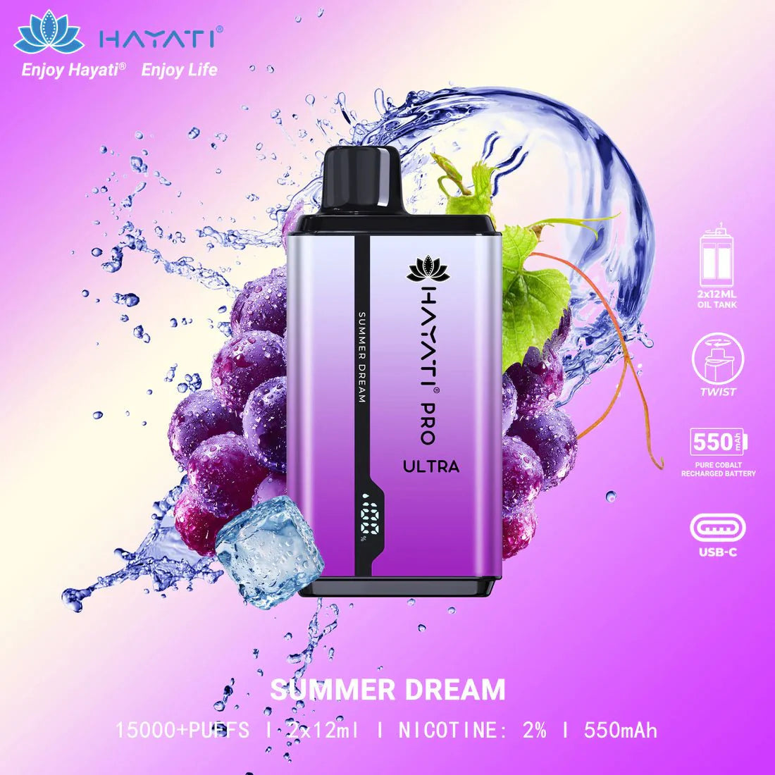 Hayati Pro Ultra 15,000 Disposable Vape (BOX OF 10)