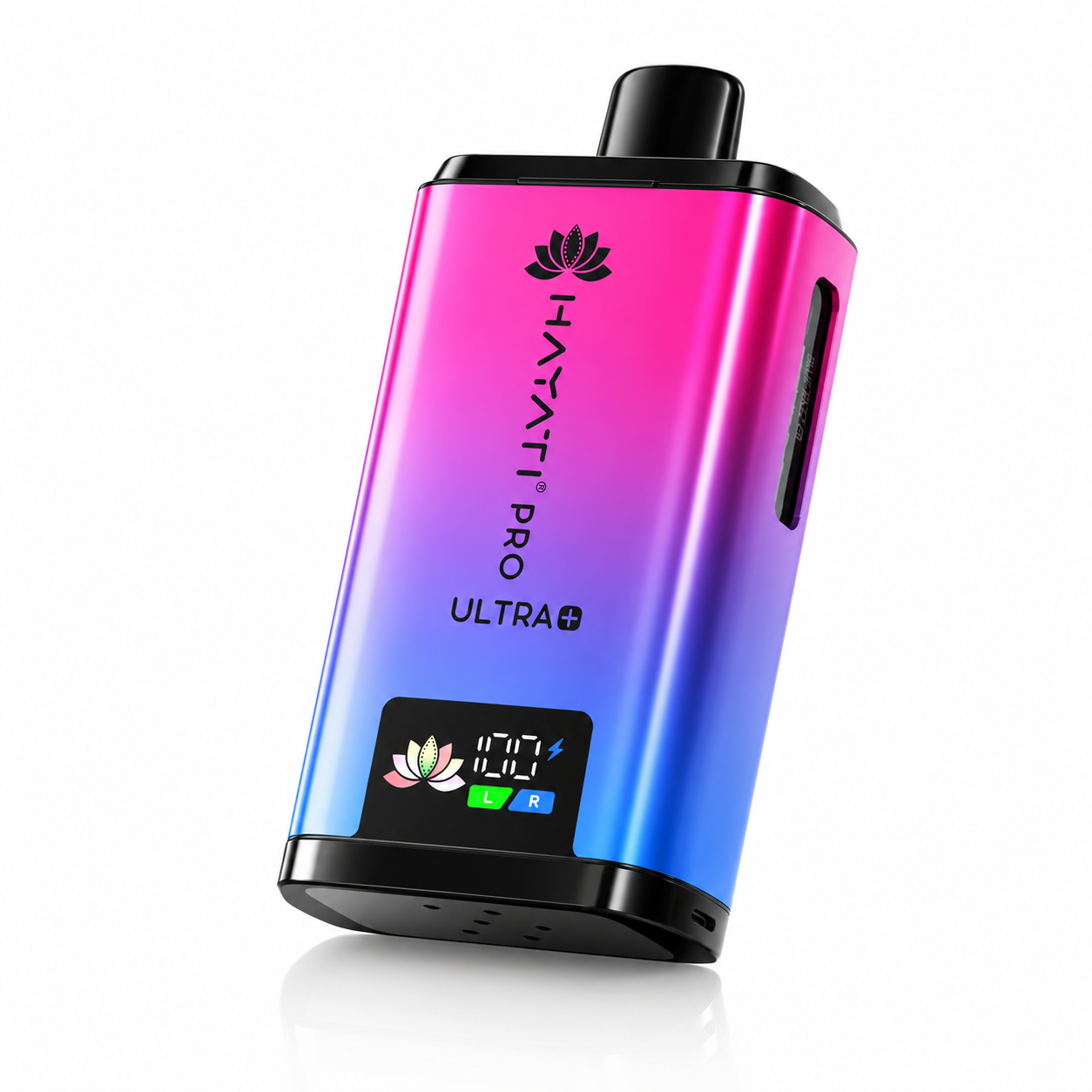 Hayati Pro Ultra Plus device shown on a pure white background with clear device detailing.