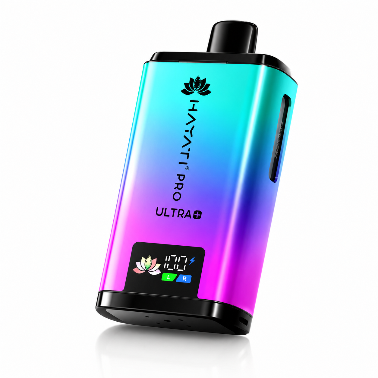 Hayati Pro Ultra Plus device shown on a pure white background with clear device detailing.
