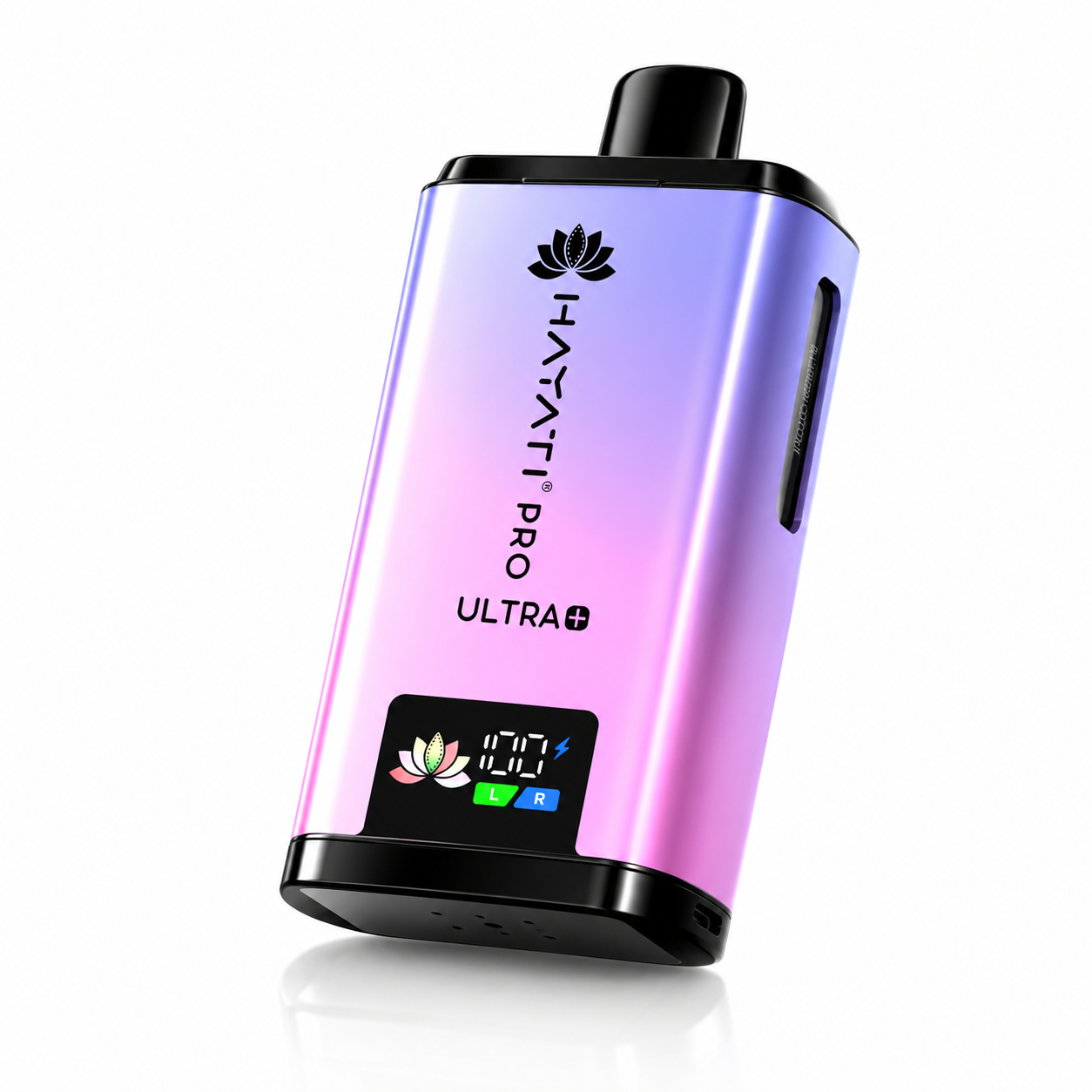 Hayati Pro Ultra Plus device shown on a pure white background with clear device detailing.