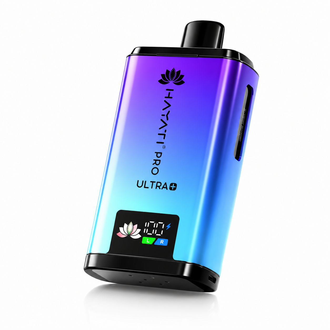 Hayati Pro Ultra Plus device shown on a pure white background with clear device detailing.