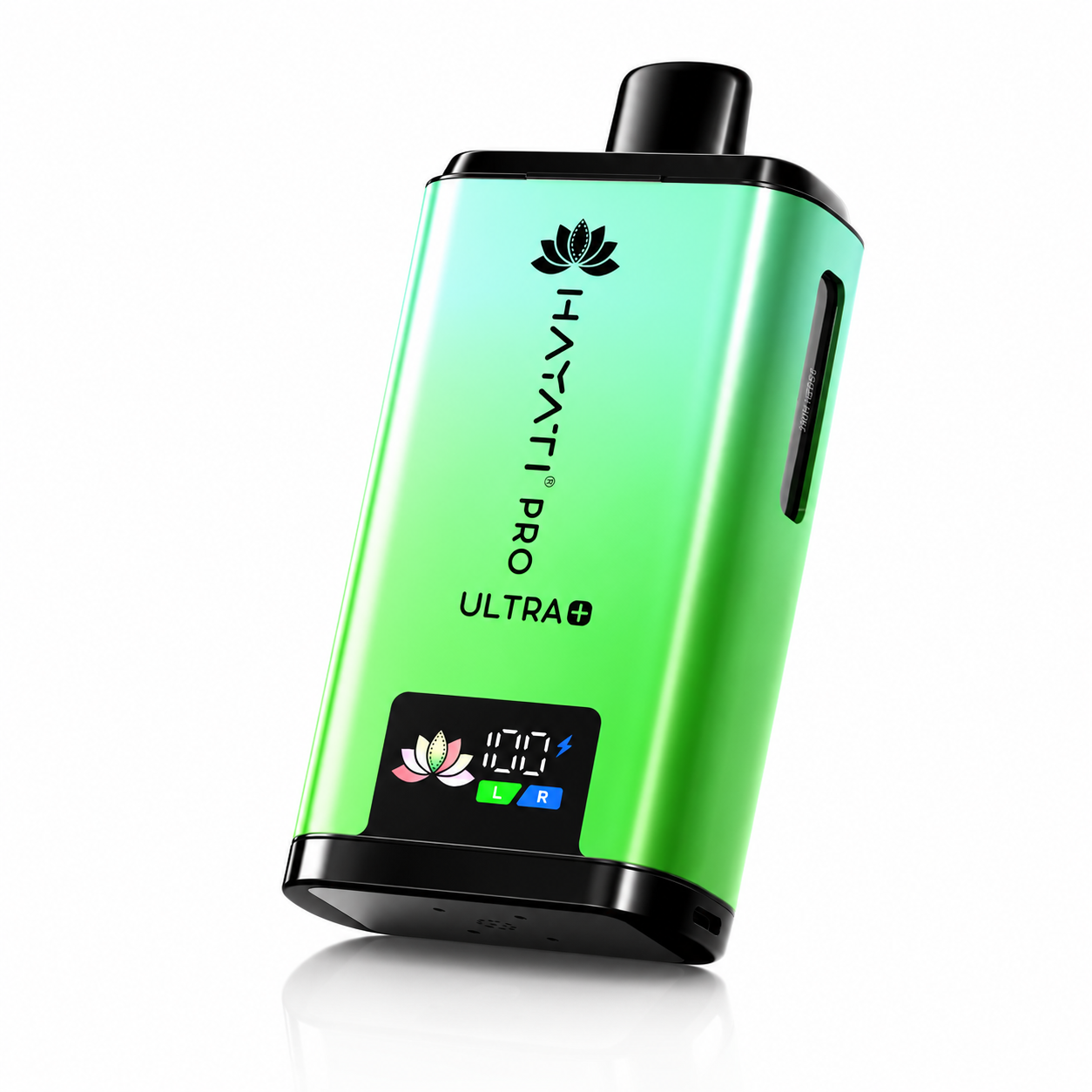 Hayati Pro Ultra Plus device shown on a pure white background with clear device detailing.