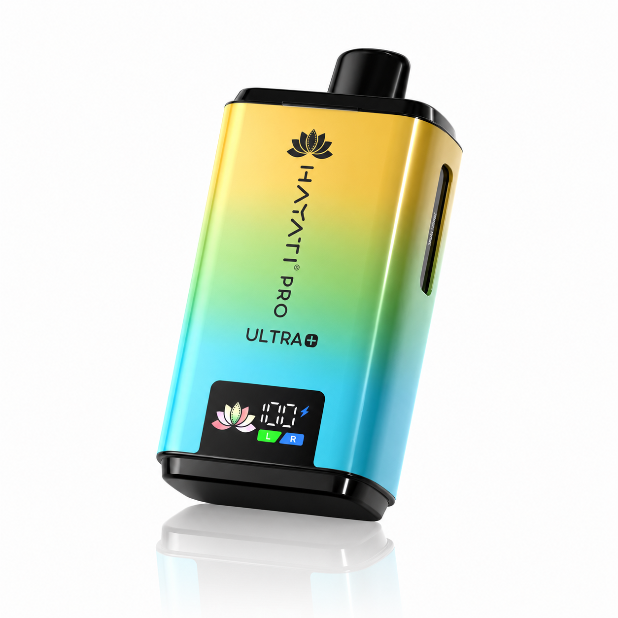 Hayati Pro Ultra Plus device shown on a pure white background with clear device detailing.