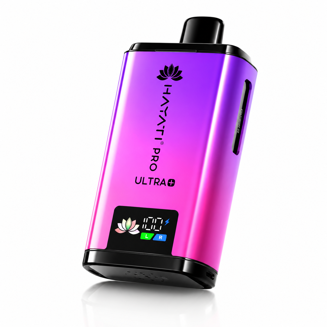 Hayati Pro Ultra Plus device shown on a pure white background with clear device detailing.