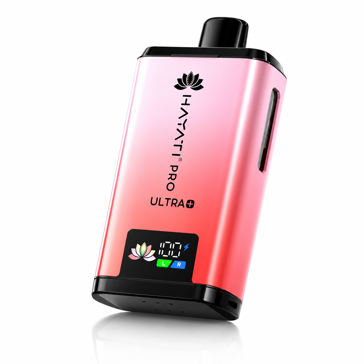 Hayati Pro Ultra Plus device shown on a pure white background with clear device detailing.