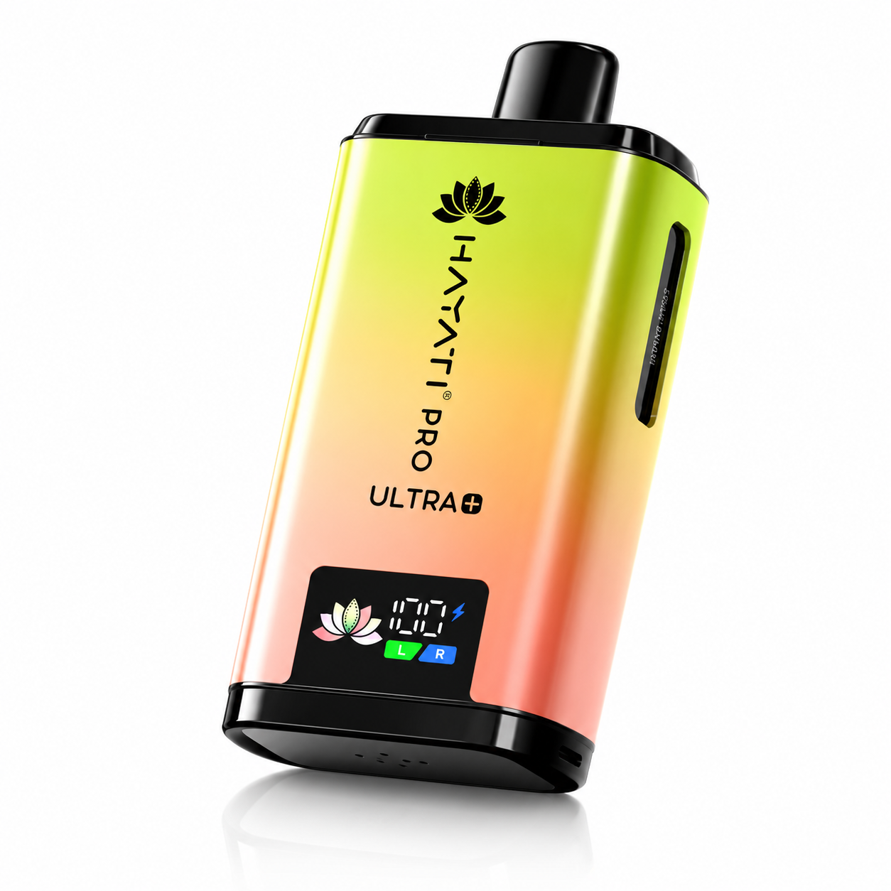 Hayati Pro Ultra Plus device shown on a pure white background with clear device detailing.