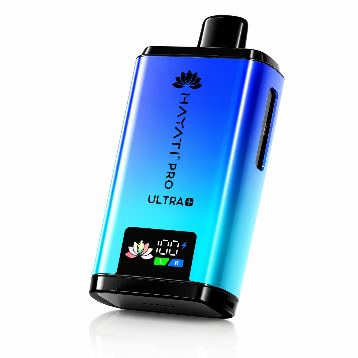 Hayati Pro Ultra Plus device shown on a pure white background with clear device detailing.